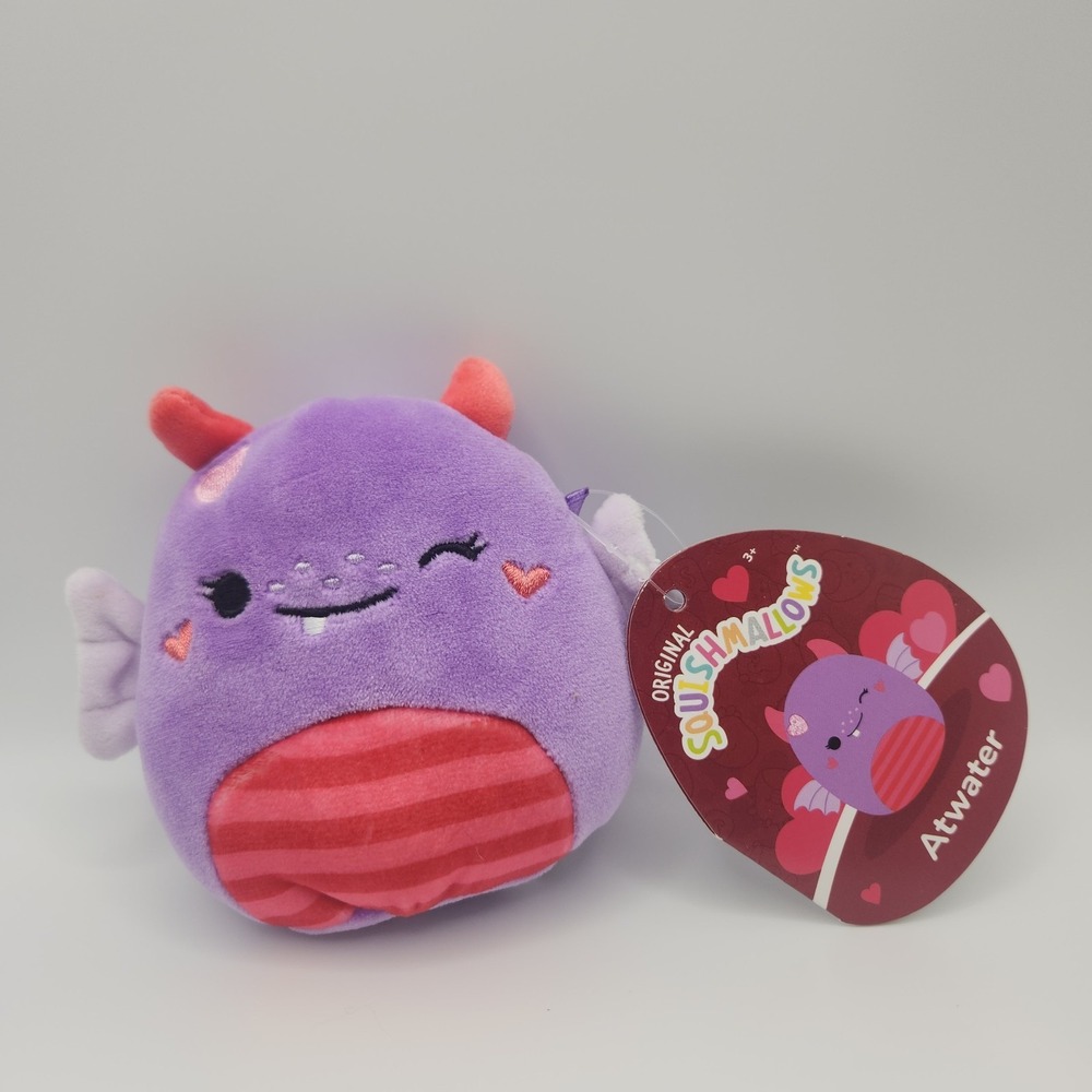 5" Atwater Valentines Monster Canada Exclusive Valentines Squishmallow Plush F31